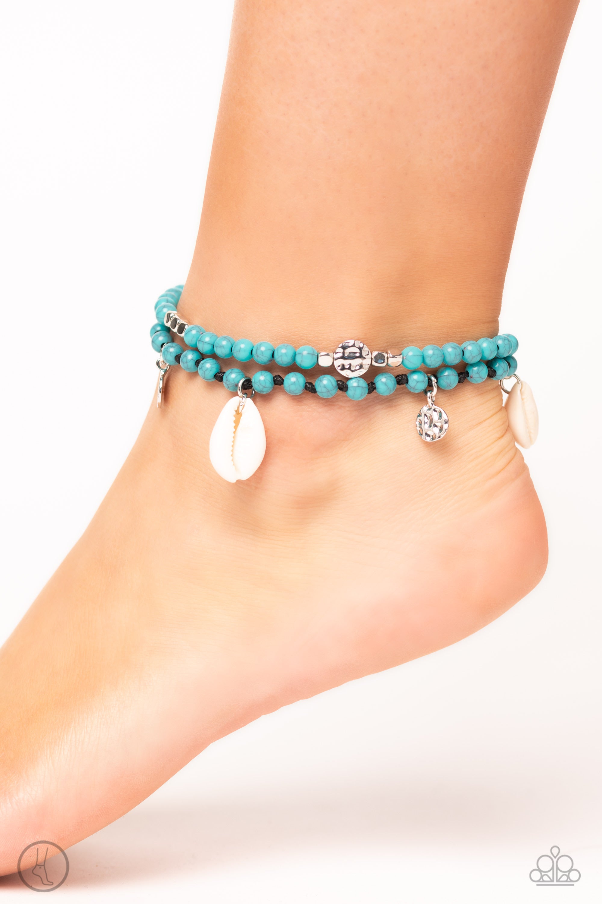 Buy and SHELL - Blue Anklet