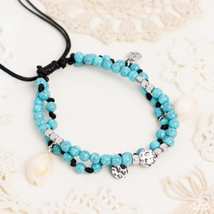 Buy and SHELL - Blue Anklet