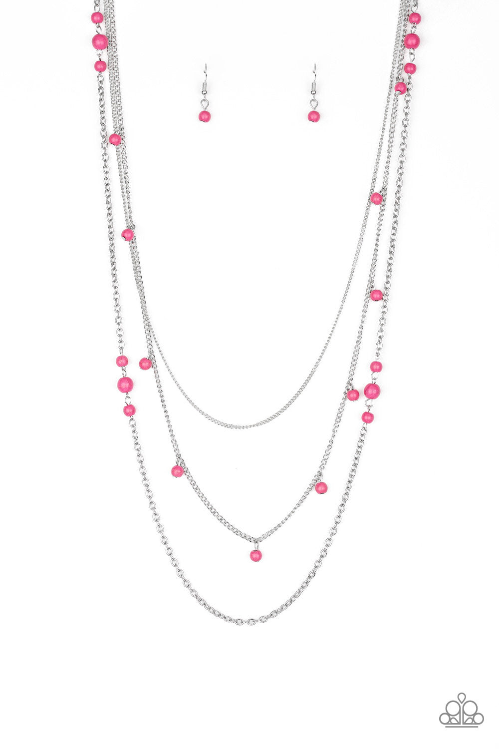 Laying The Groundwork - Pink Necklace