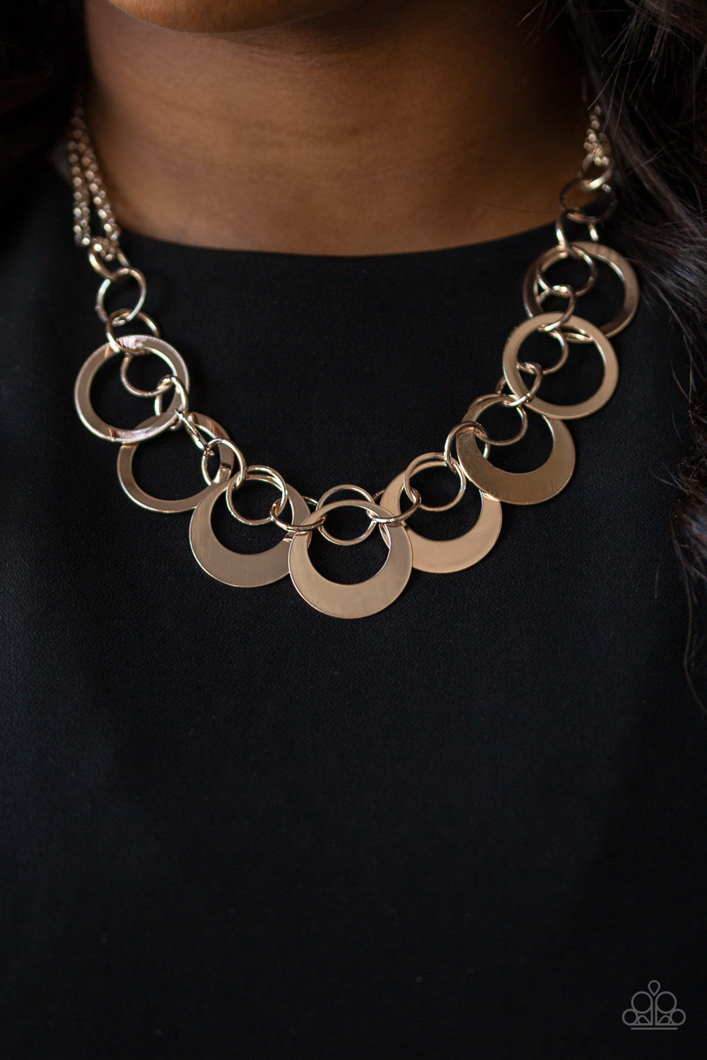 In Full Orbit - Rose Gold Necklace