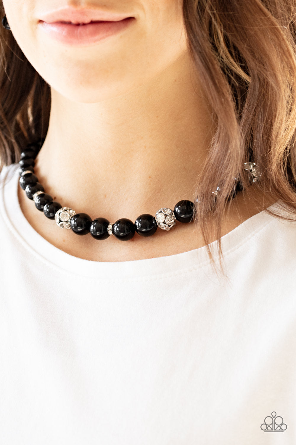 Rich Girl Refinement - Black Necklace