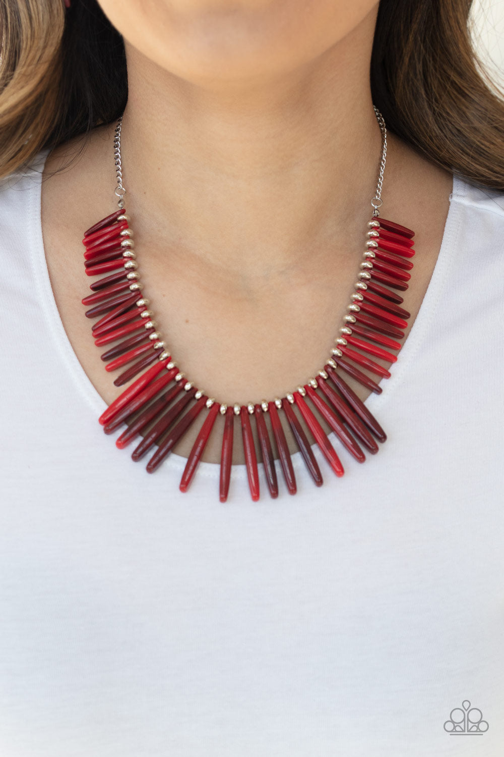 Out Of My Element - Red Necklace