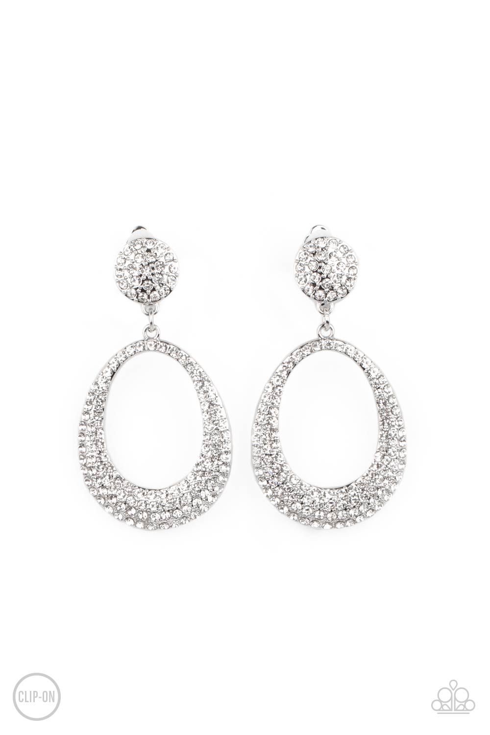 Sophisticated Smolder - White Earrings