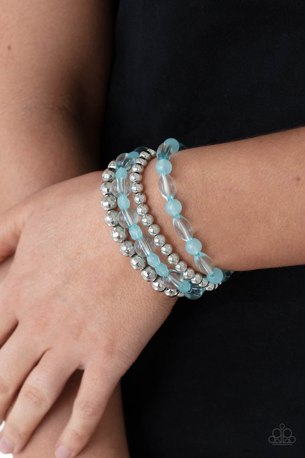 Delightfully Disco - Blue Bracelet