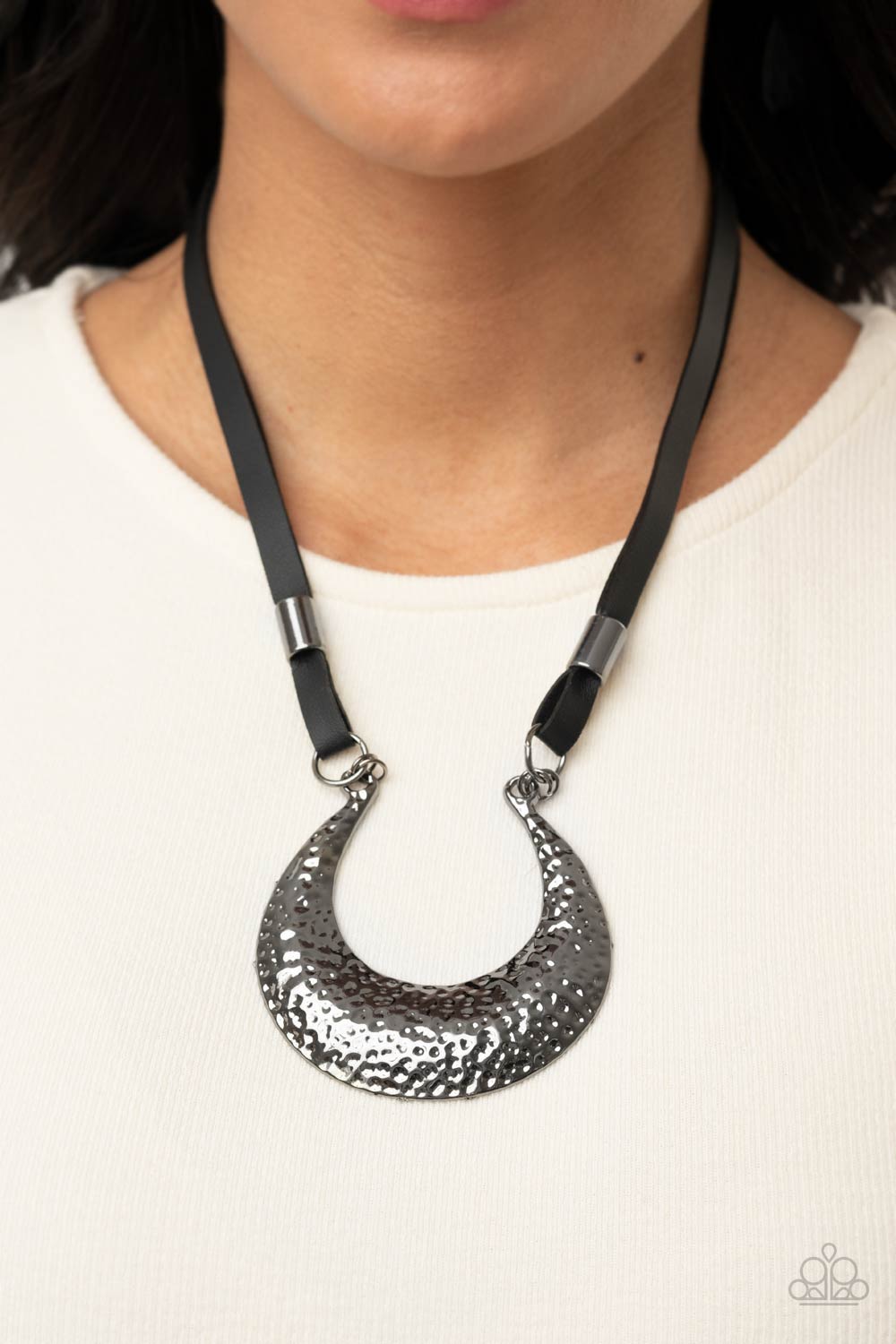 Majorly Moonstruck - Black Necklace