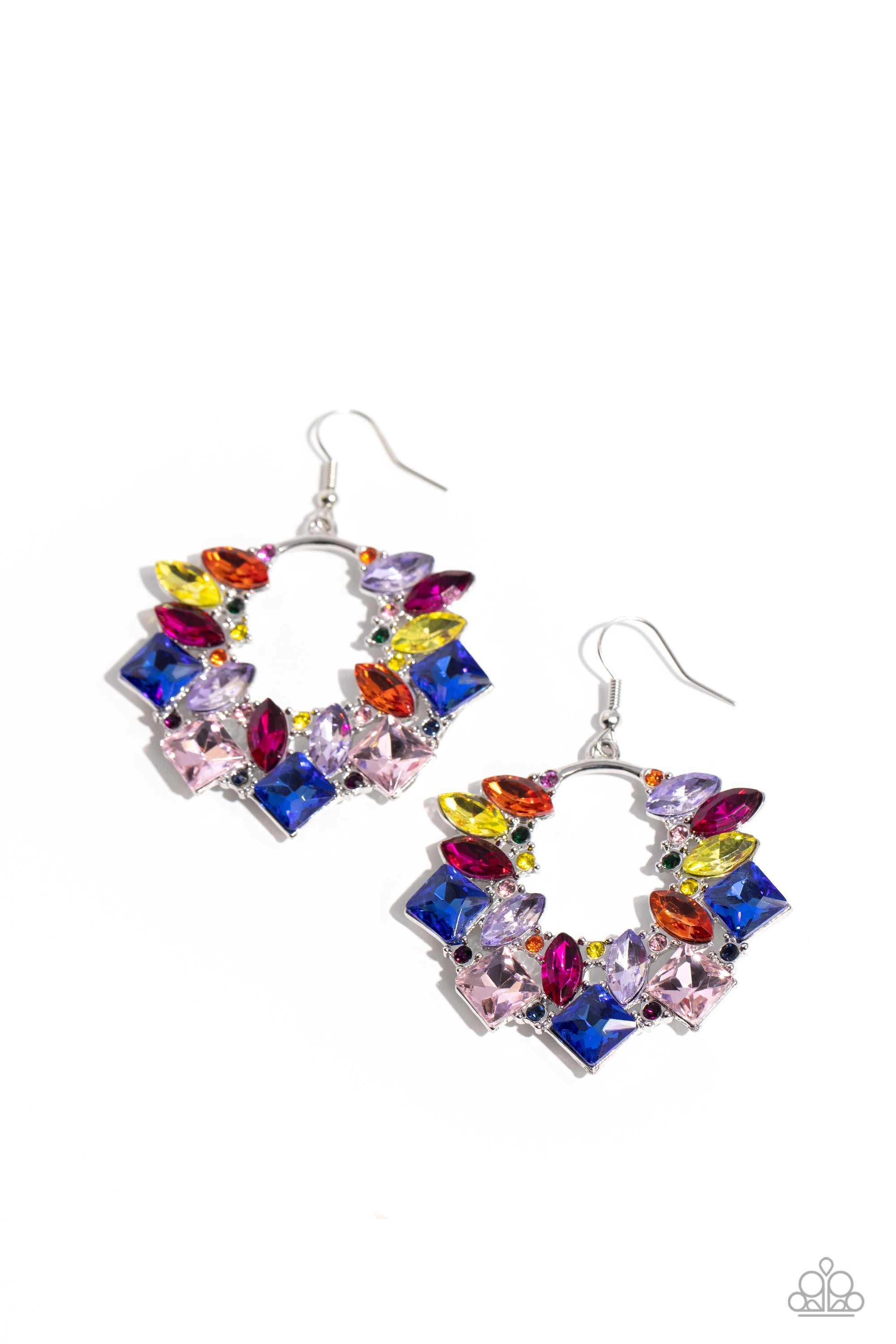 Wreathed in Watercolors - Multi Earrings