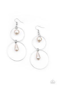 Cultured in Couture - White Earrings