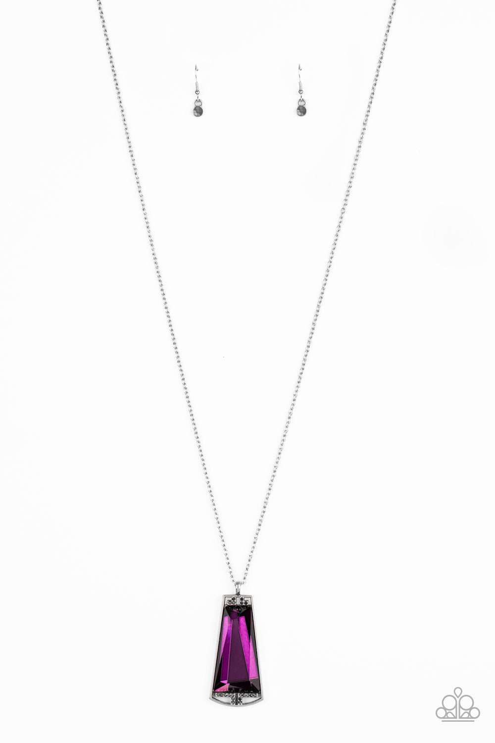 Empire State Elegance - Purple Necklace