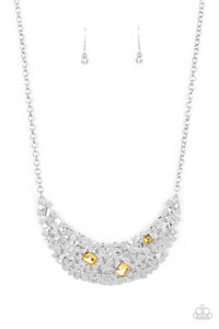 Fabulously Fragmented - Yellow Necklace