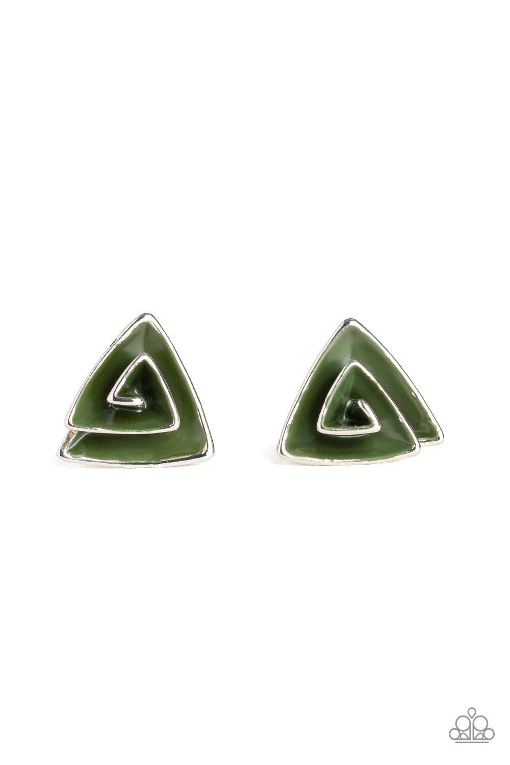 On Blast - Green Earrings