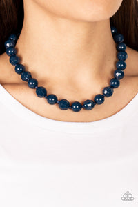 Popping Promenade - Blue Necklace