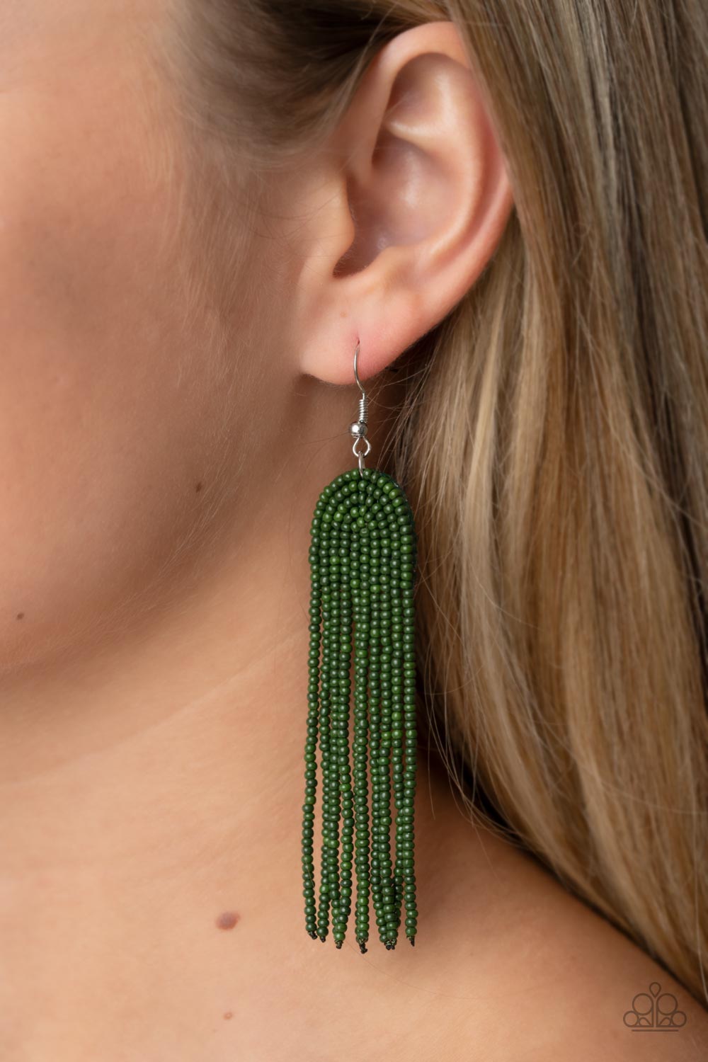 Right as RAINBOW - Green Earrings