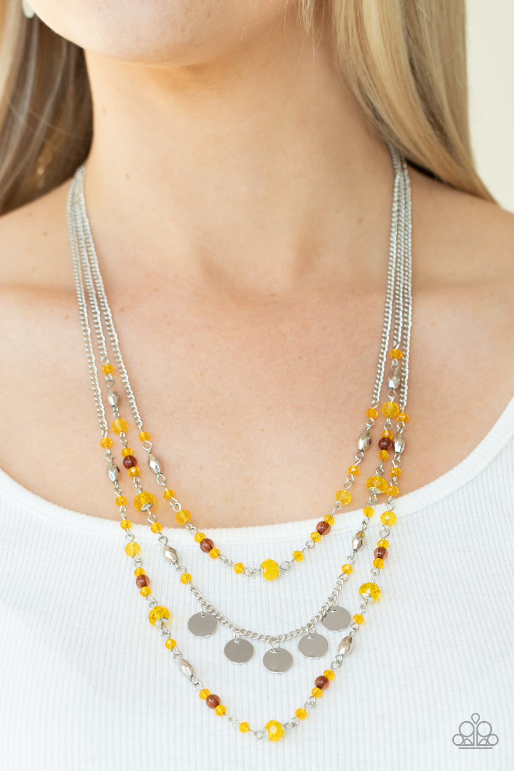 Step Out of My Aura - Yellow Necklace