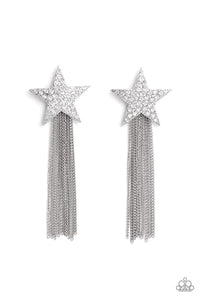 Superstar Solo - White Earrings