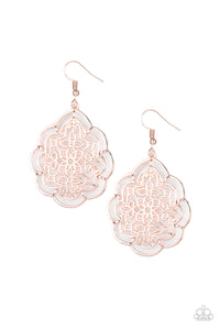 Tour de Taj Mahal - Rose Gold Earrings