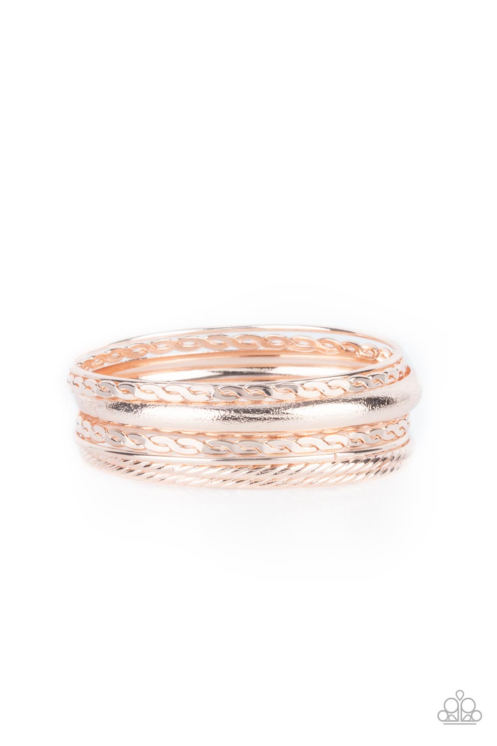 Trophy Texture - Rose Gold Bracelet