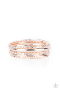 Trophy Texture - Rose Gold Bracelet