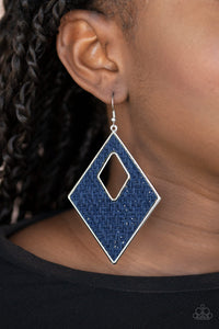 Woven Wanderer - Blue Earrings