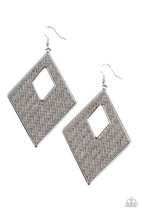 Woven Wanderer  - Silver Earrings