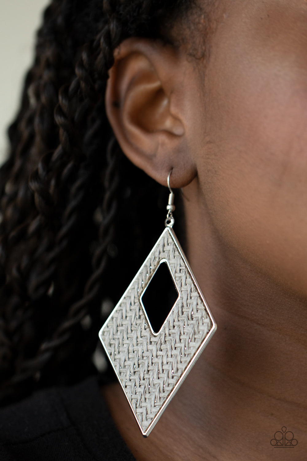 Woven Wanderer  - Silver Earrings